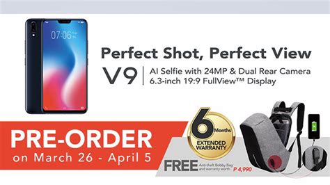 Vivo V9 Philippines Pre Order Starts On March 26 2018 Technobaboy