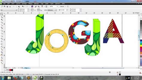 Cara Membuat Tulisan 3d Dengan Efek Gradasi Di Coreldraw Belajar Images