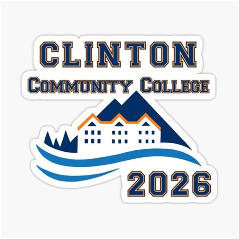 "Clinton community college" Sticker for Sale by Mis3musas | Redbubble