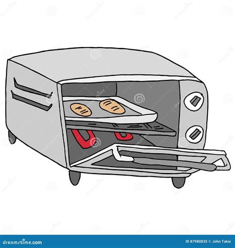 Retro Toaster Ofen Vektor Abbildung Illustration Von Graphik