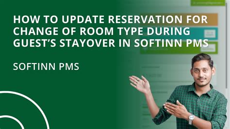 How To Update Reservation For Change Of Room Type During Guests