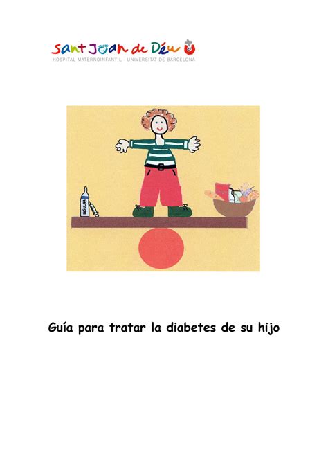 Libro Al Debut Hsjd Diabetes Tipo 1 En Niños GuÌa Para Tratar La