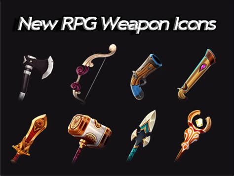 New Rpg Weapon Icons 2d 아이콘 Unity Asset Store