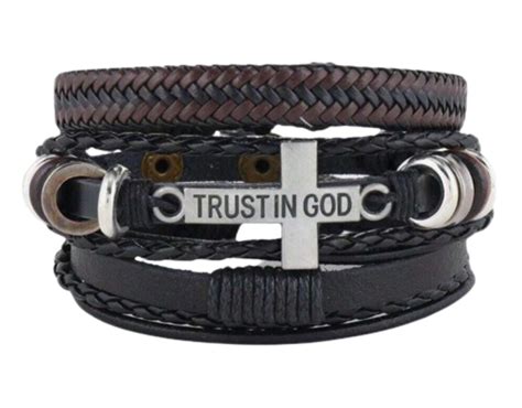 Mens Retro Style Multi Layer Cross Decor Bracelet Shop Today Get It