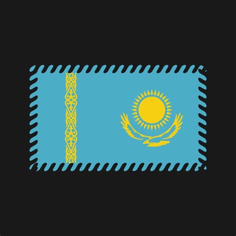 Kazakhstan Flag Vector. National Flag 9437489 Vector Art at Vecteezy