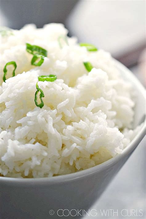 Perfect Steamed Rice Cooking With Curls