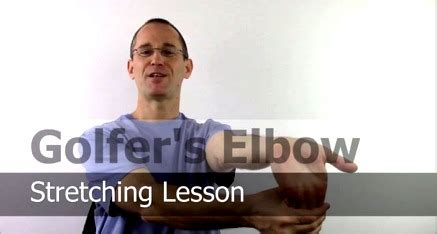 Golfer's Elbow Self-Help Home Treatment And Exercise Program