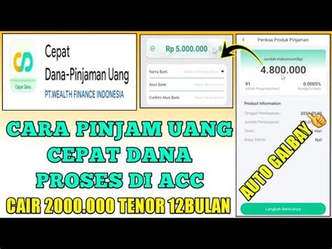 Baru Rilis Cara Pinjam Uang Di Cepat Dana Pinjaman Uang Proses Di