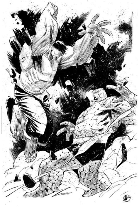 The Hulk Battles The Things By MATTEO SCALERA Marvel Comics Hulk