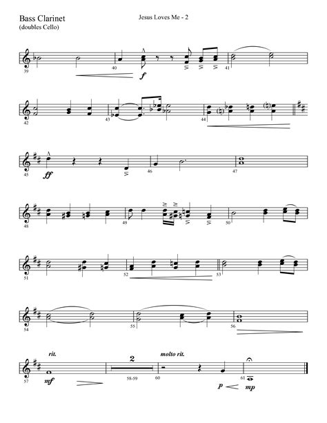 Jesus Loves Me With The Love Of God Choral Anthem SATB Bass