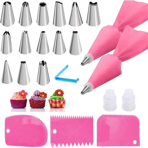 22 In 1 Piping Bags And Tips Set Cake Decorating Tip Set Stainless