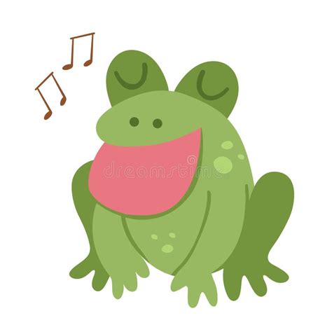 Singing Frog Stock Vector Illustration Of Home Cartoon 45889469