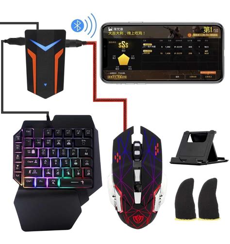 Kit Gamer Para Celular 4 En 1 Bluetooth Mouse Teclado Mercado Libre