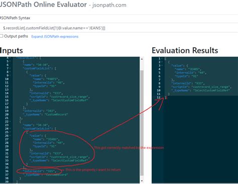 Json Path Expression How To Get Jsonpath To Return Property Of Parent