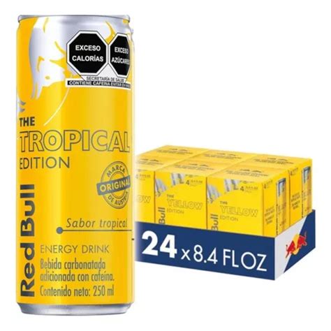 Pack De 24 Energizante Red Bull Tropical Edition 250 Ml Mercadolibre