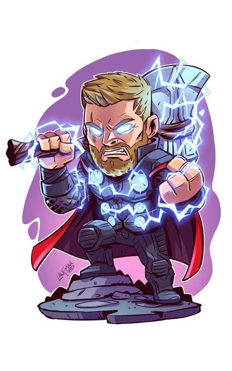 Thor Cartoon Phone Wallpapers - Wallpaper Cave