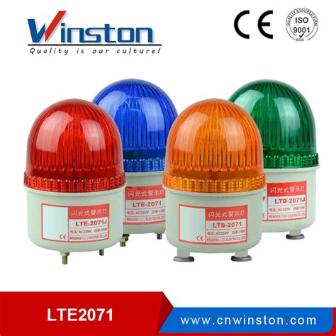 China Lte 5106 LED Stroboscopic Warning Light DC12V 24V AC110V 220V