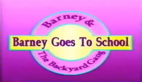 Barney Goes To School Trailer