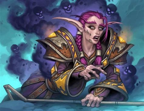 The Witchwood Full Art Hearthstone Wiki Art Night Elf Hearthstone