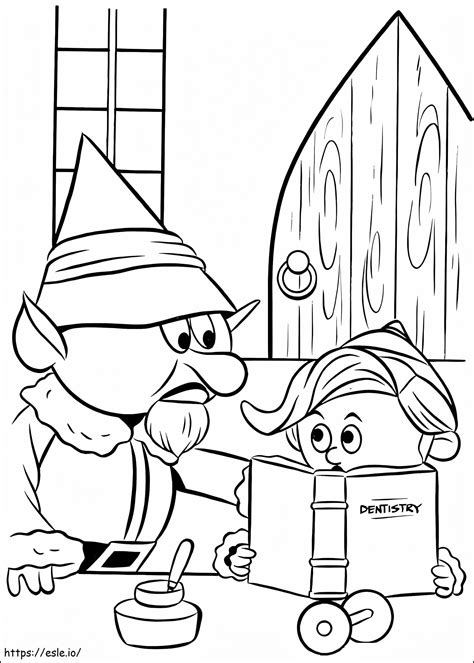 Elves From Rudolph 6 coloring page