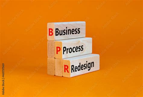 Bpr Business Process Redesign Symbol Concept Words Bpr Business