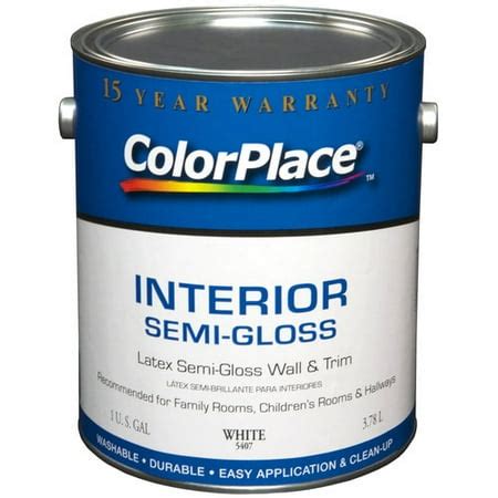 Color Place Interior Semi-Gloss Paint, White - Walmart.com