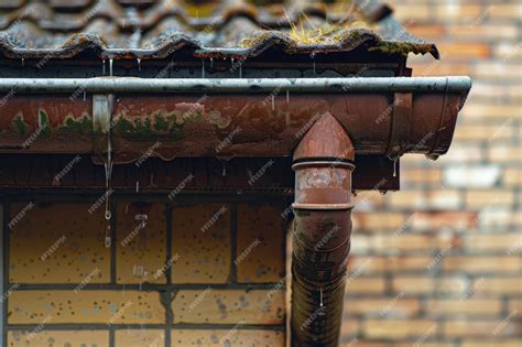 Premium Photo Side View Of Gutter Downspout Effective Rainwater