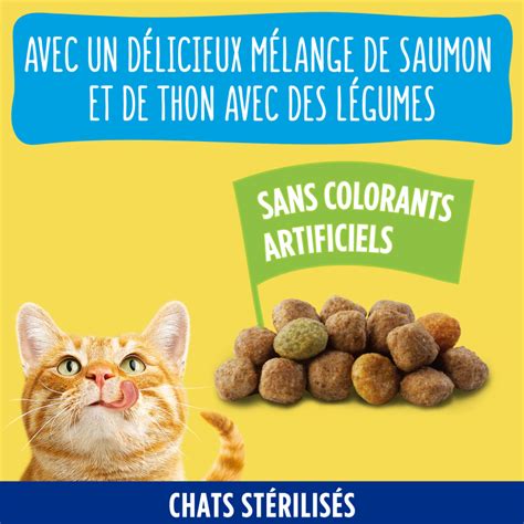 FRISKIES Chat stérilisé Au Saumon thon et aux Légumes