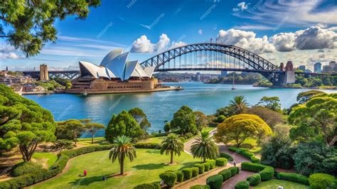 A painting of sydney harbour bridge and the sydney harbour bridge | Premium AI-generated image