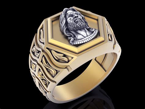 Jesus Ring Gold Printable Jewelry 3d Model 3d Model 3d Printable Cgtrader