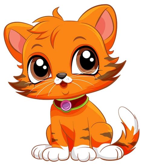 Free Vector | Adorable Cat Cartoon Character