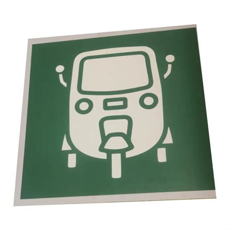 color coated square auto parking sign board installation type wall