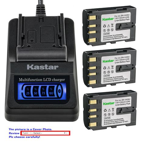 Kastar Battery Lcd Quick Charger For Bn V Jvc Gr Dvl Gr Dvl U