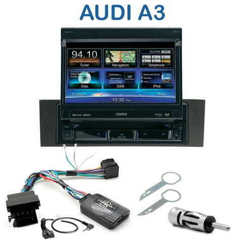 Autoradio Clarion Din Gps Cran Motoris Audi A Autoradios Gps