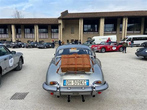 Auto Storiche In Partenza Per La Coppa Delle Alpi Al Museo Mille Miglia