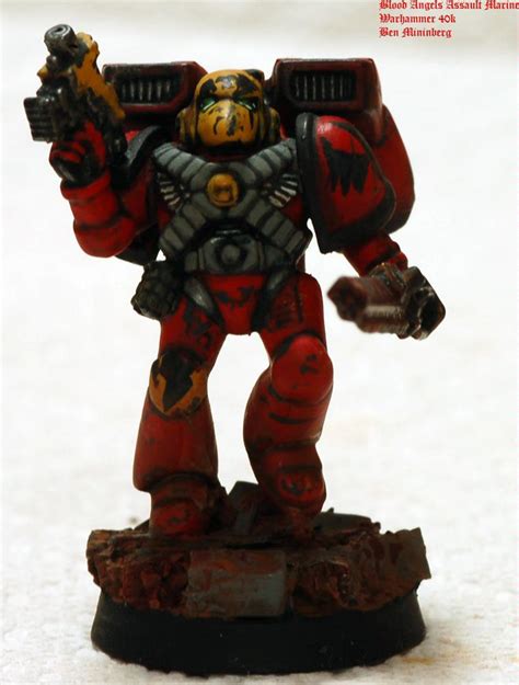 Action Assault Base Blood Angels Chainsword Red Scenic Space