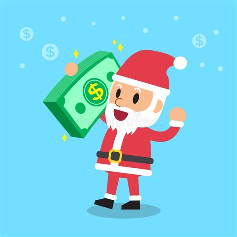 Santa Claus Putting Voting Paper In The Ballot Box Stock Vector