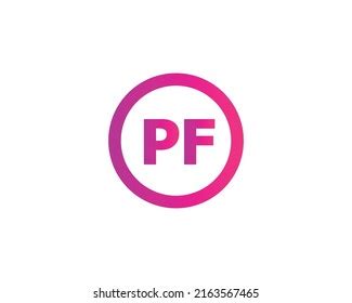 Pf Logo Design Vector Template Stock Vector (Royalty Free) 2163567465 ...