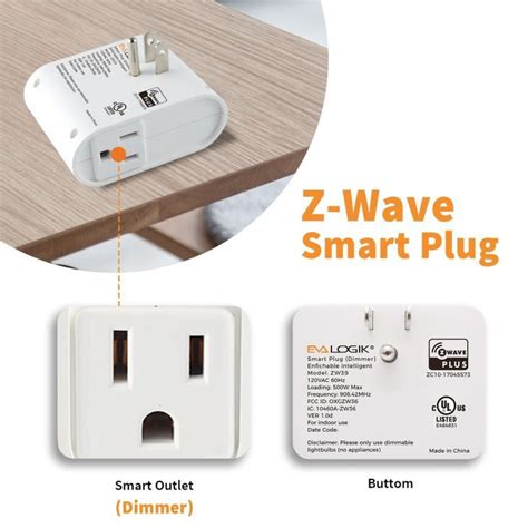 Customized Z Wave Smart Light Dimmer Plug Built In Repeater