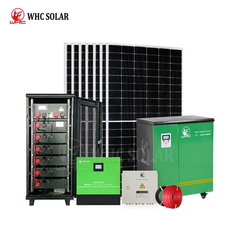 Whc Complete Solar Panels Kits Energy Storage Battery Inverter System 5