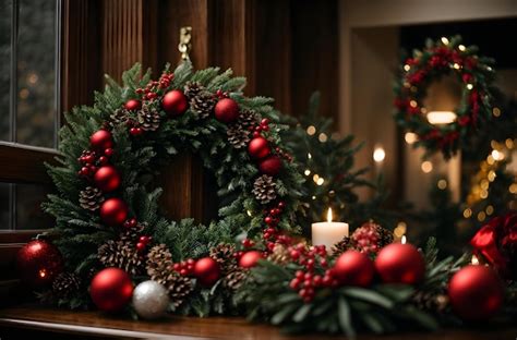 Premium AI Image | Christmas Wreaths