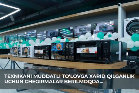 Texnikani Muddatli Tolovga Xarid Qilganlik Uchun Chegirmalar Berilmoqda