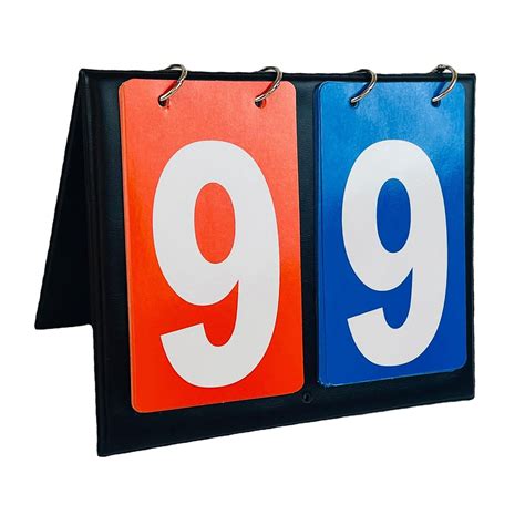 Multipurpose Tabletop Scoreboard Removable Flips Up Portable Digit