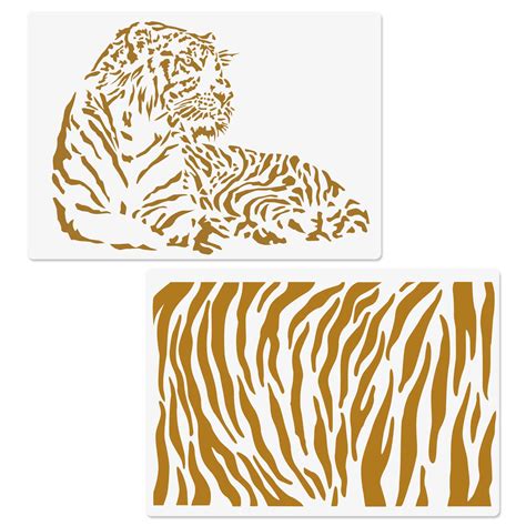 Tiger Stripe Stencil Printable