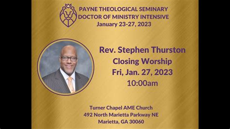 Payne Theological Seminary Closing Worship January 27 2023 YouTube