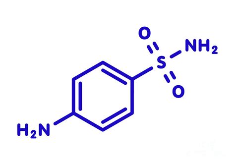 Sulfanilamide Sulfonamide Antibiotic Molecule Photograph by Molekuul ...