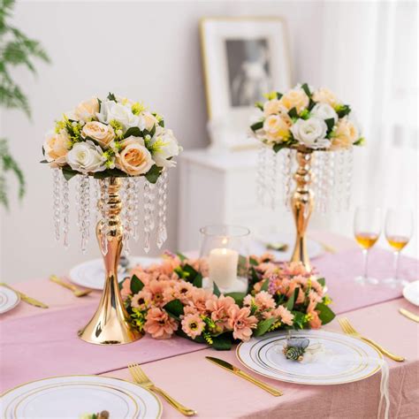 Gold Vases For Centerpieces Crystal Inweder