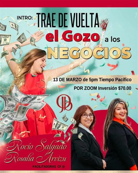 Trae De Vuelta El Gozo A Los Negocios Introducci N Rosalia Arvizu