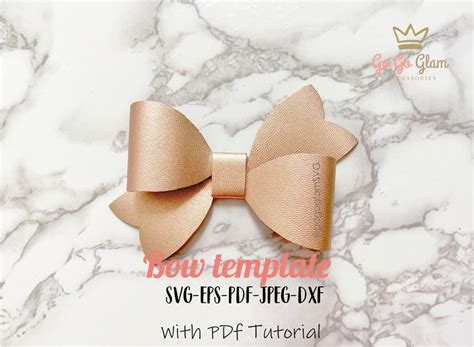 Girl Hair Bow Svg Cut Template Digital Cut Die Bow File Svg Etsy