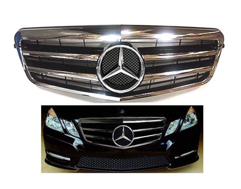 E Class Sedan Blackchrome Grille Wchrome Star W212 2010 2013 E300